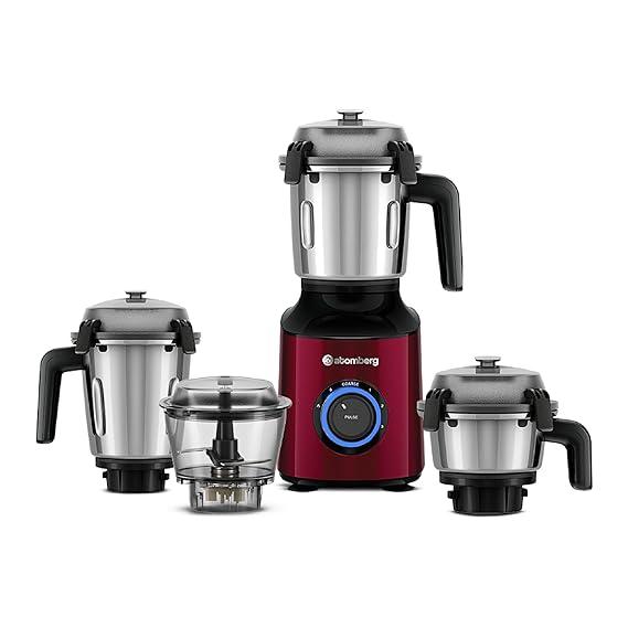 Atomberg Zenova Mixer Grinder with Unique Coarse Mode, Red Wine