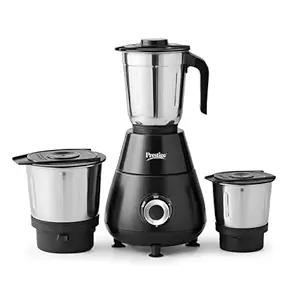 Prestige Apex 500 Watt Mixer Grinder with 3 Stainless Steel Jars, Black